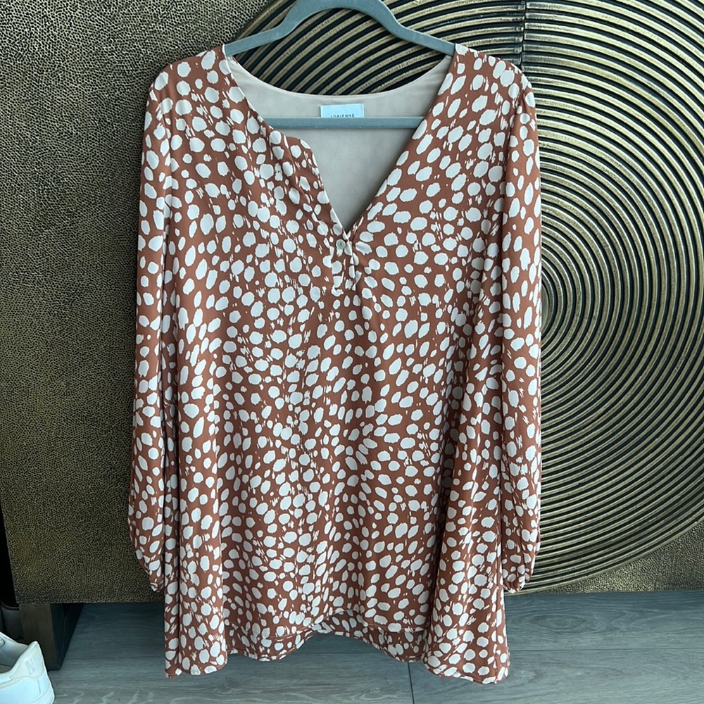 Burnt orange mini dress